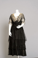 Silk Lace and Chiffon Evening Dress