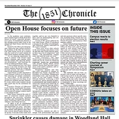 1851 Chronicle student newspaper home page